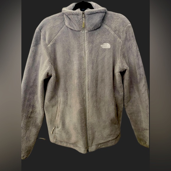 The North Face Ositi Light Gray Soft Fleece Jacket - Picture 1 of 6